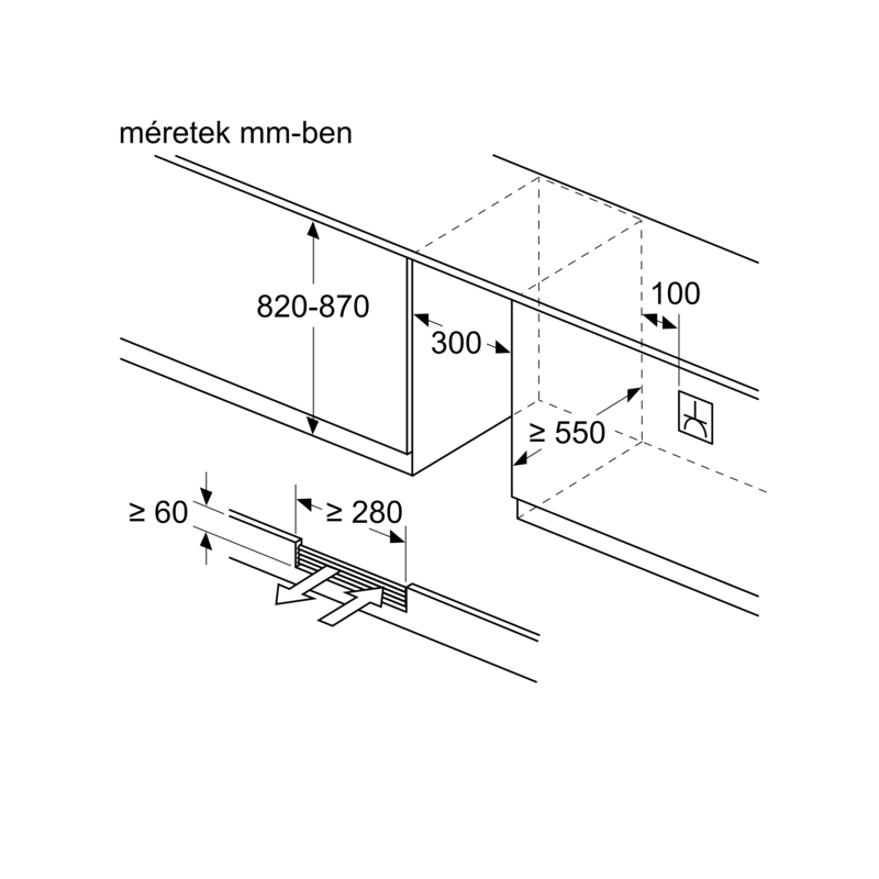 Neff KU9202HF0 beépíthető borhűtő 21 palackos Line