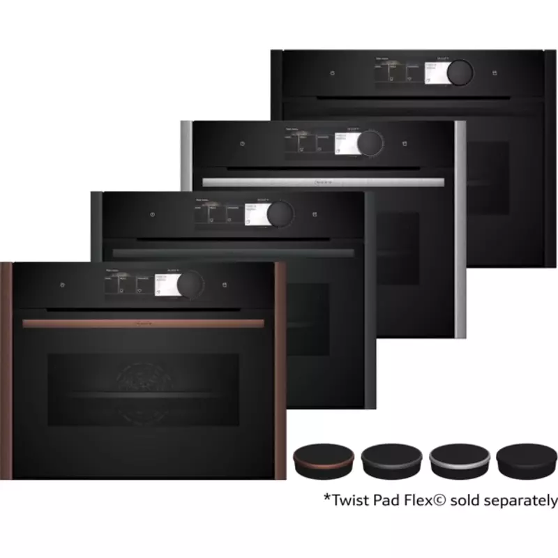 Neff C29FY5CY0 kompakt gőzsütő 6,8" TFT kijelző Flex Design Home Connect Collection