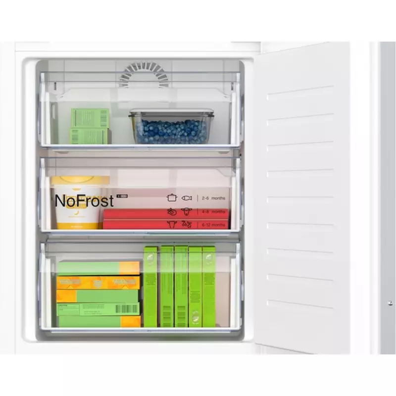 Neff KI7863DD0 beépíthető alulfagyasztós hűtő NoFrost 178cm lapos zsanérral Line