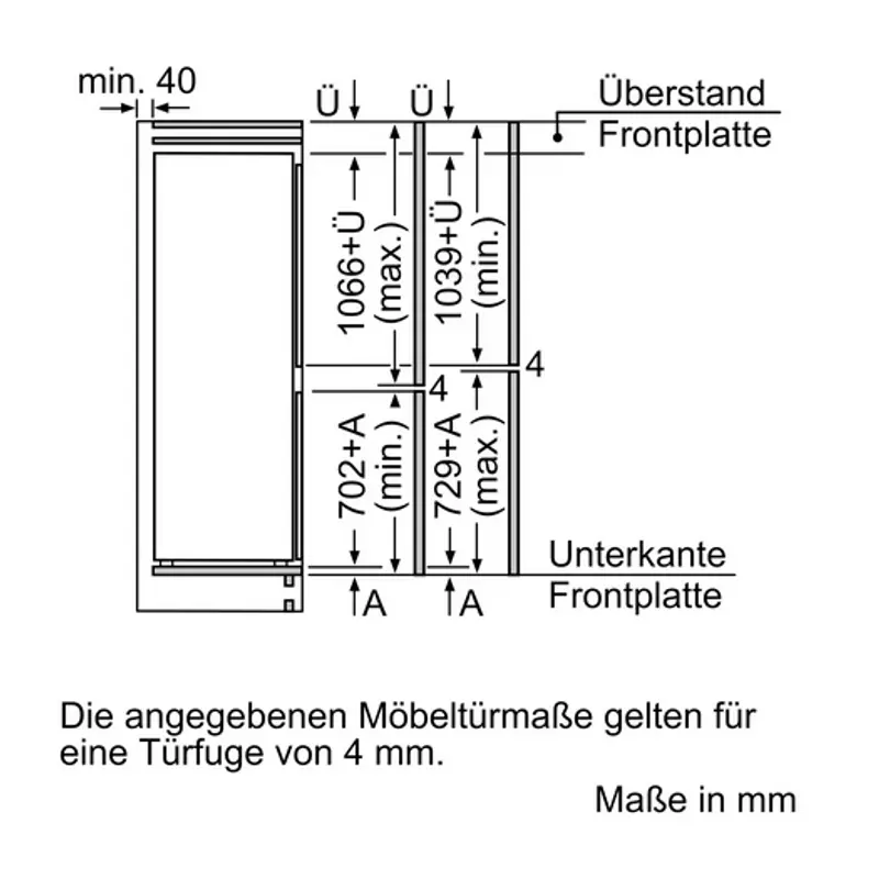 Neff KI7861FE0 beépíthető alulfagyasztós hűtőszekrény 178cm Line