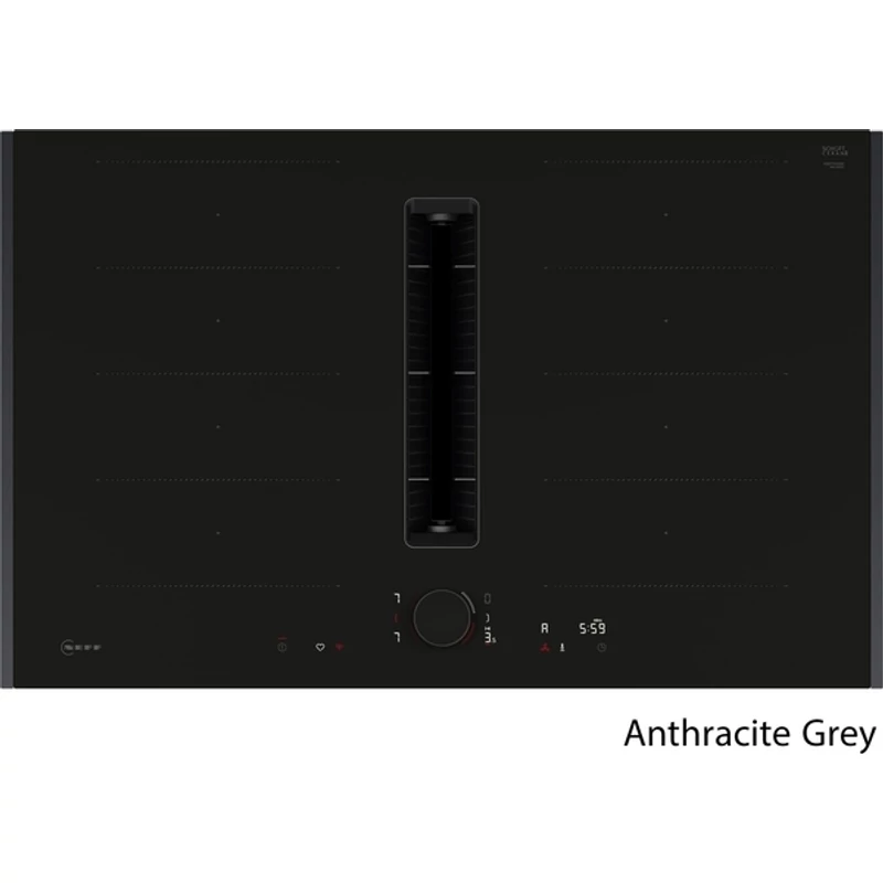 Neff V68YYX4B0 indukciós főzőlap beépített elszívóval Flex Design Matt Black 80cm Collection