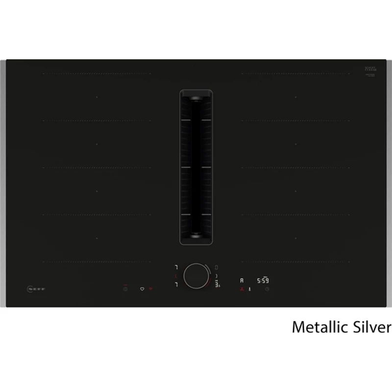Neff V68YYX4B0 indukciós főzőlap beépített elszívóval Flex Design Matt Black 80cm Collection