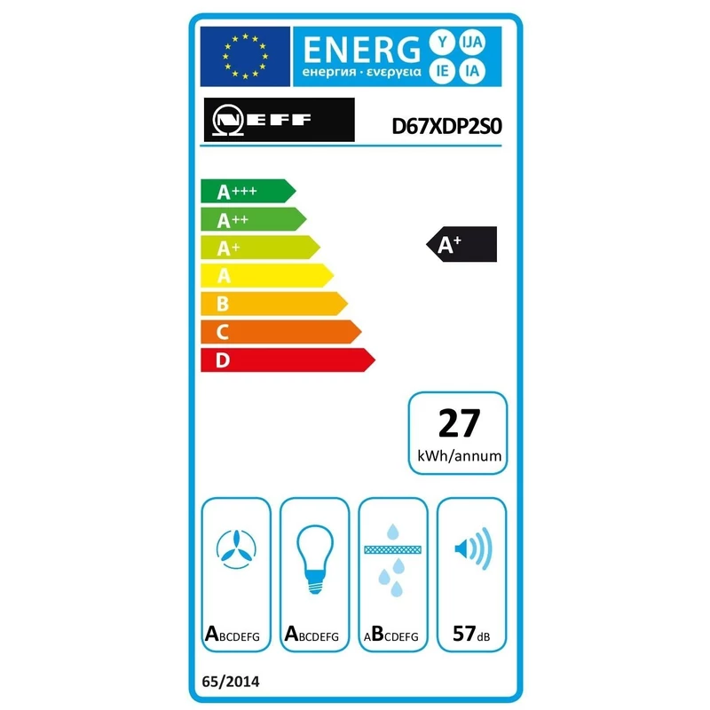 Neff D67XDP2S0 beépíthető páraelszívó Home Connect fekete üveg 60cm Line