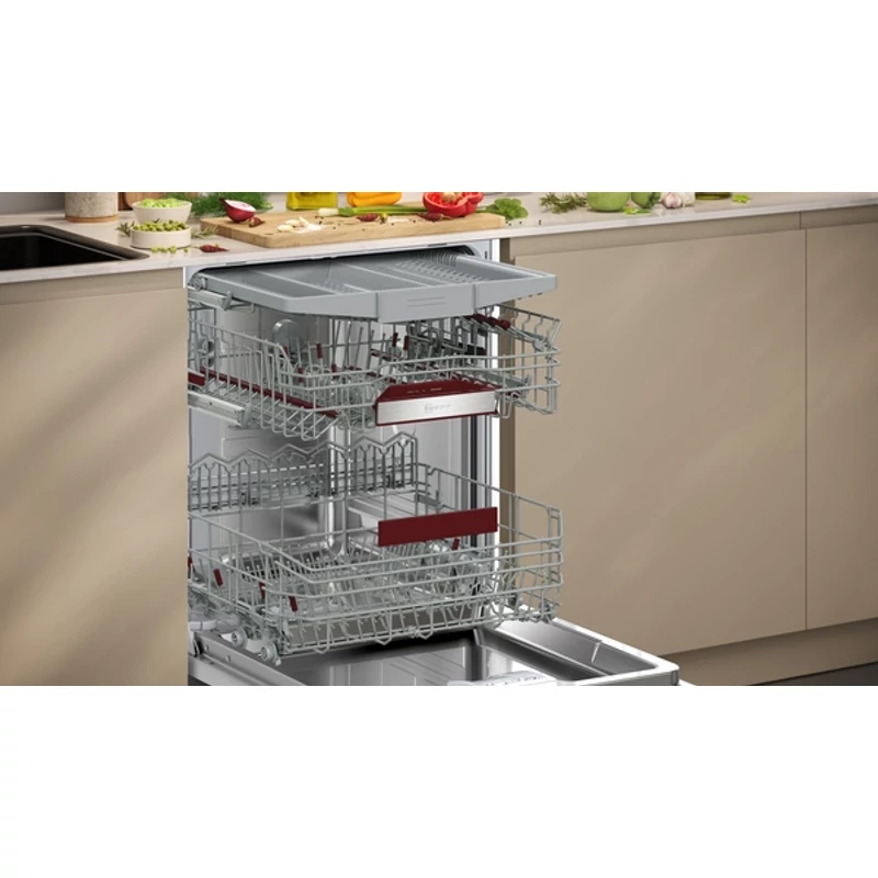 Neff S157ECX17E teljesen beépíthető mosogatógép OpenDry szárítás TimeLight Collection
