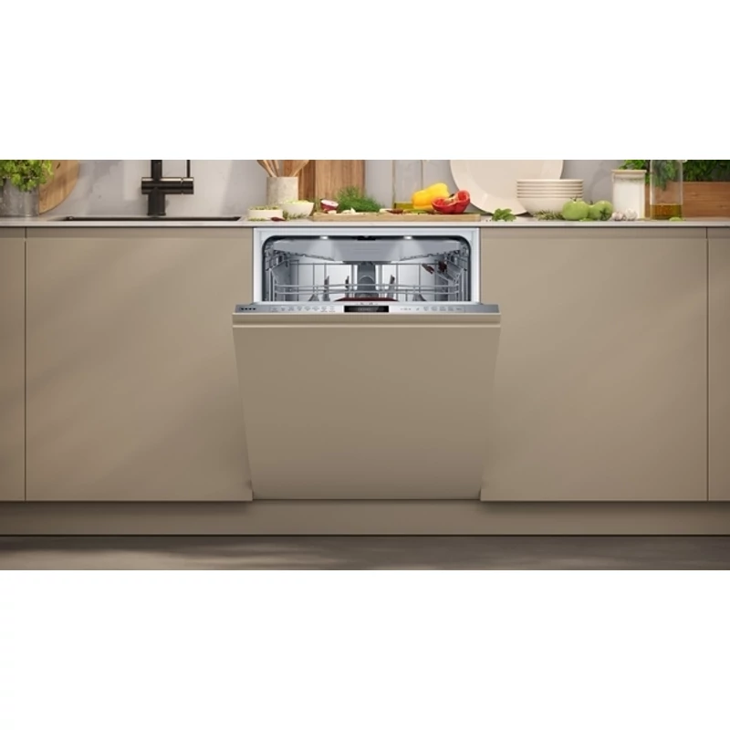 Neff S157ECX17E teljesen beépíthető mosogatógép OpenDry szárítás TimeLight Collection