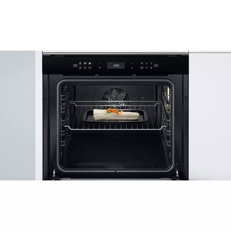 WHIRLPOOL W7 OS4 4S1 P BL BEÉPÍTHETŐ GŐZFUNKCIÓS SÜTŐ