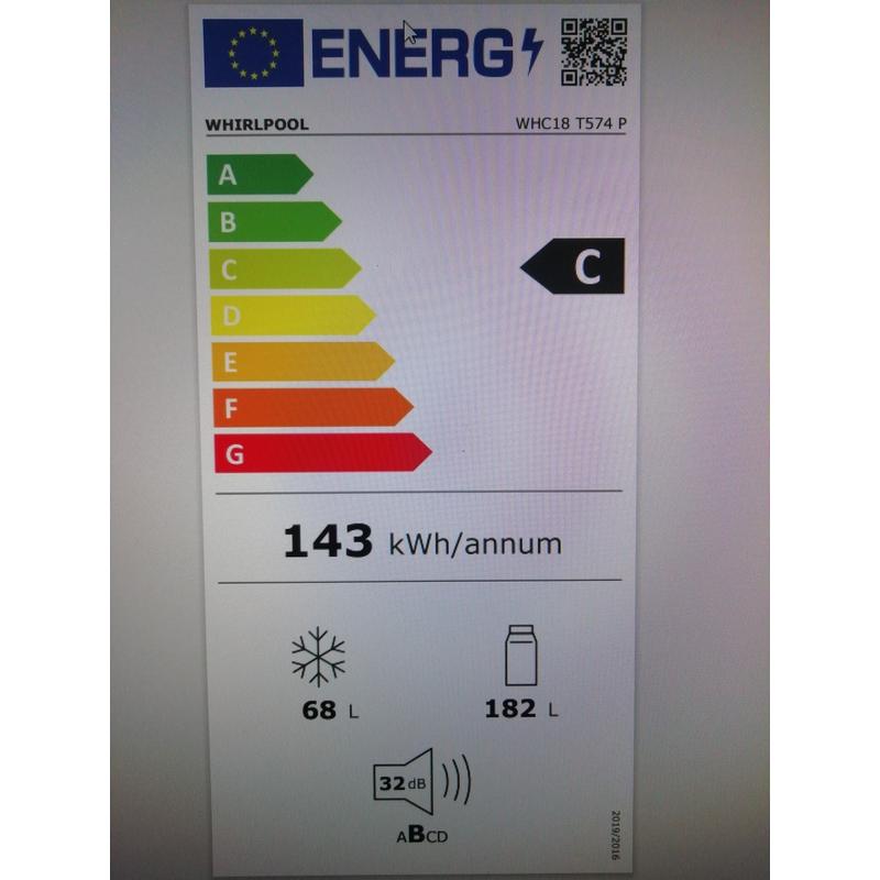 Whirlpool WHC18 T574 P Total No Frost beépíthető hűtőszekrény