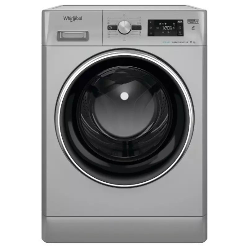 Whirlpool AWG 1114 SD félprofesszionális mosógép ezüst 11kg kapacitás