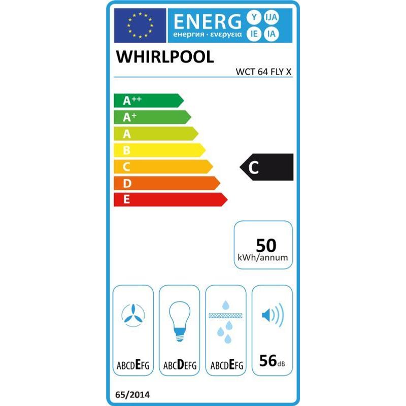 WHIRLPOOL WCT 64 FLY X Beépíthető Páraelszívó