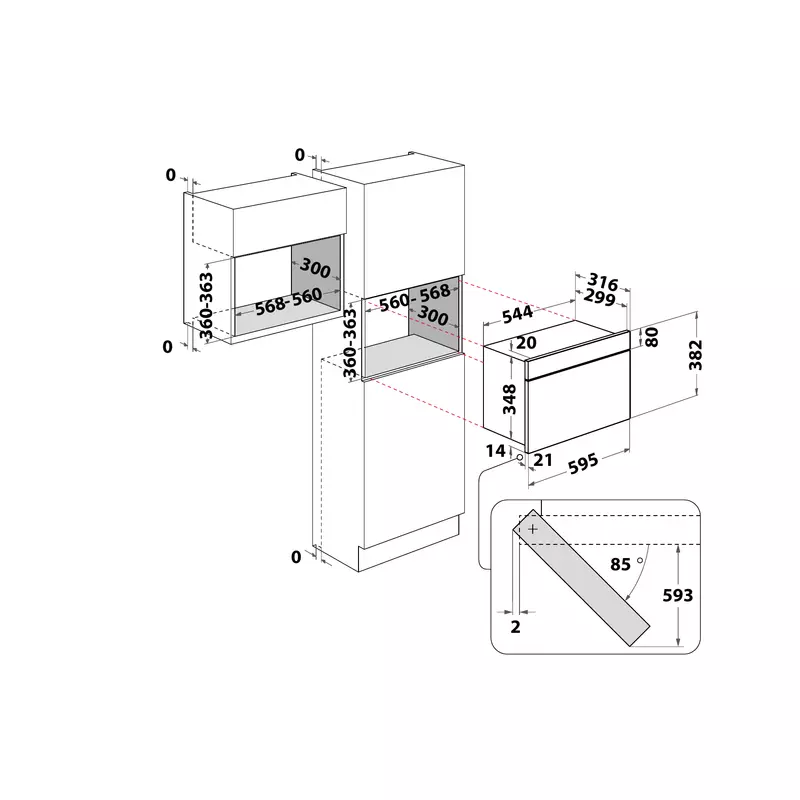 WHIRLPOOL AMW 4920 WH Beépíthető mikrohullámú sütő