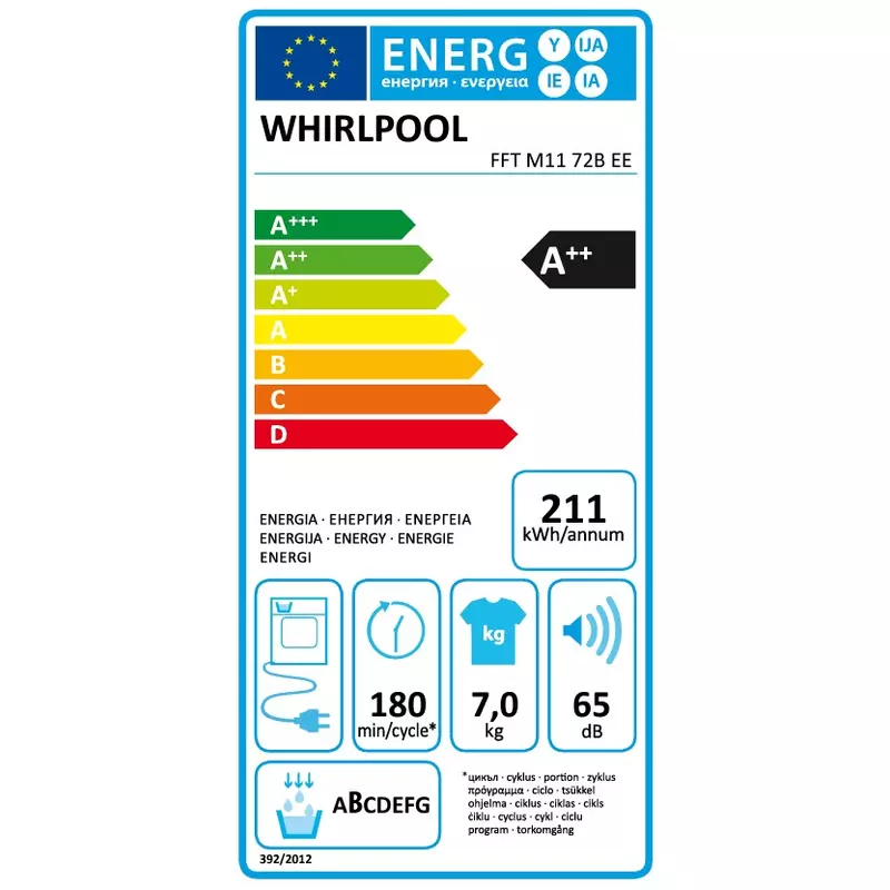 Whirlpool FFT M11 72B EE Hőszivattyús szárítógép