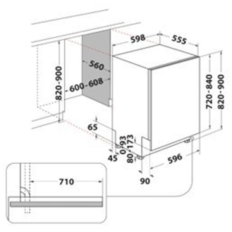 Whirlpool W8I HT58 TS beépíthető mosogatógép