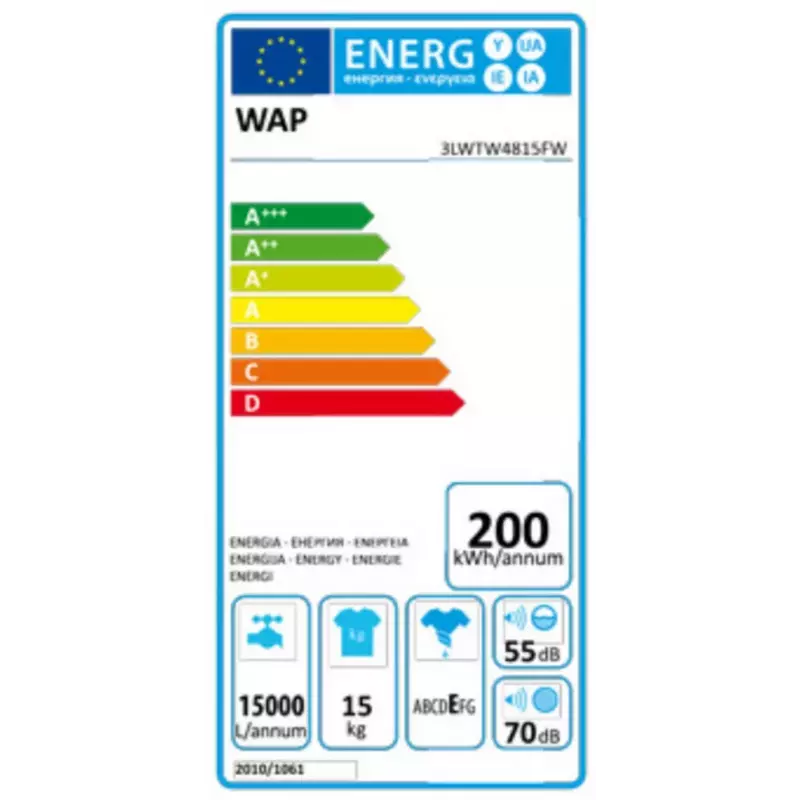 Whirlpool 3LWTW4815FW félprofesszionális felültöltős mosógép