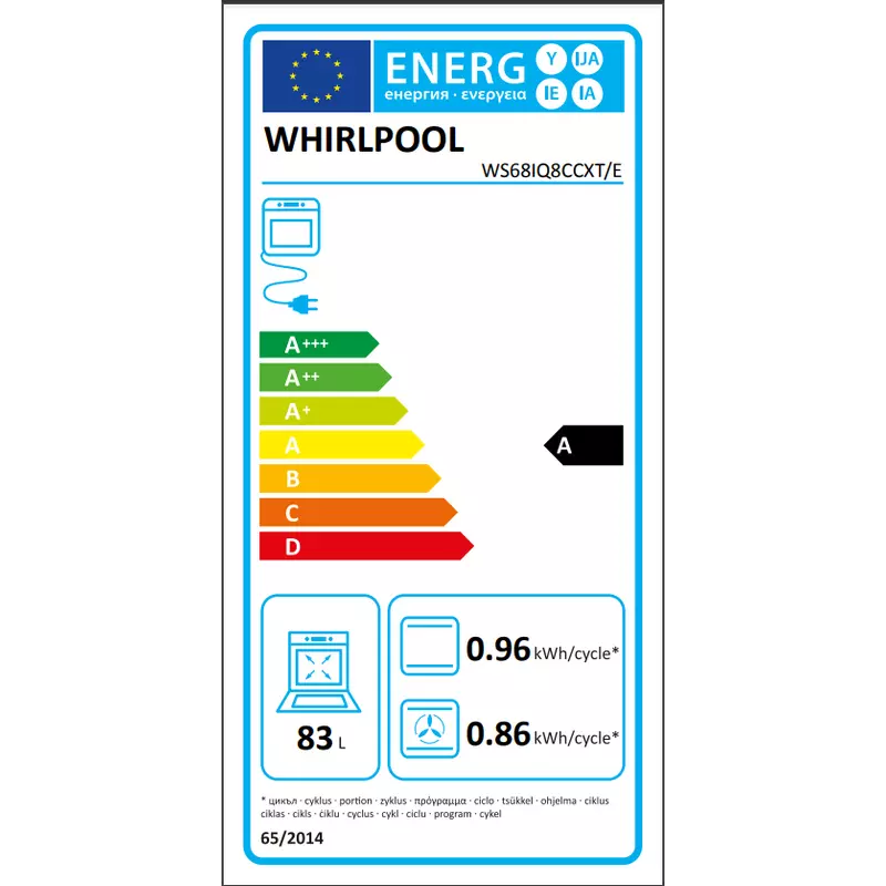 Whirlpool WS68IQ8CCXT/E indukciós elektromos tűzhely inox 60cm