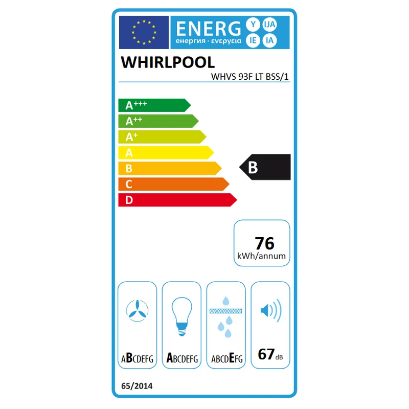 Whirlpool WHVS 93F LT BSS/1 ferdesíkú páraelszívó