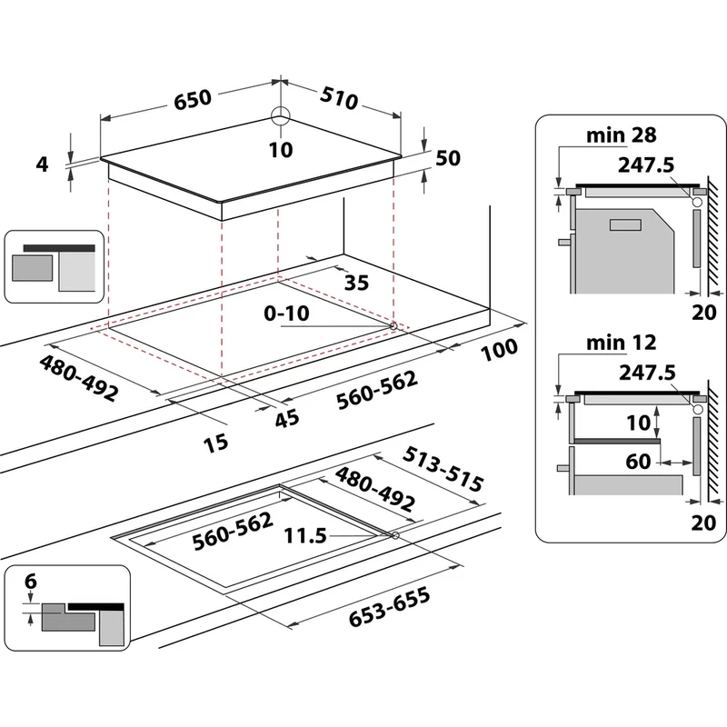 Whirlpool WF S8865 NE indukciós főzőlap