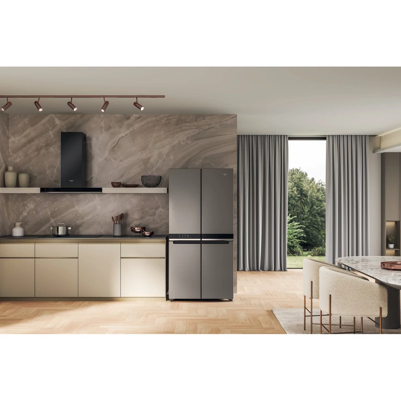 Whirlpool WQ9 U2BL EF szabadonálló négyajtós hűtőszekrény