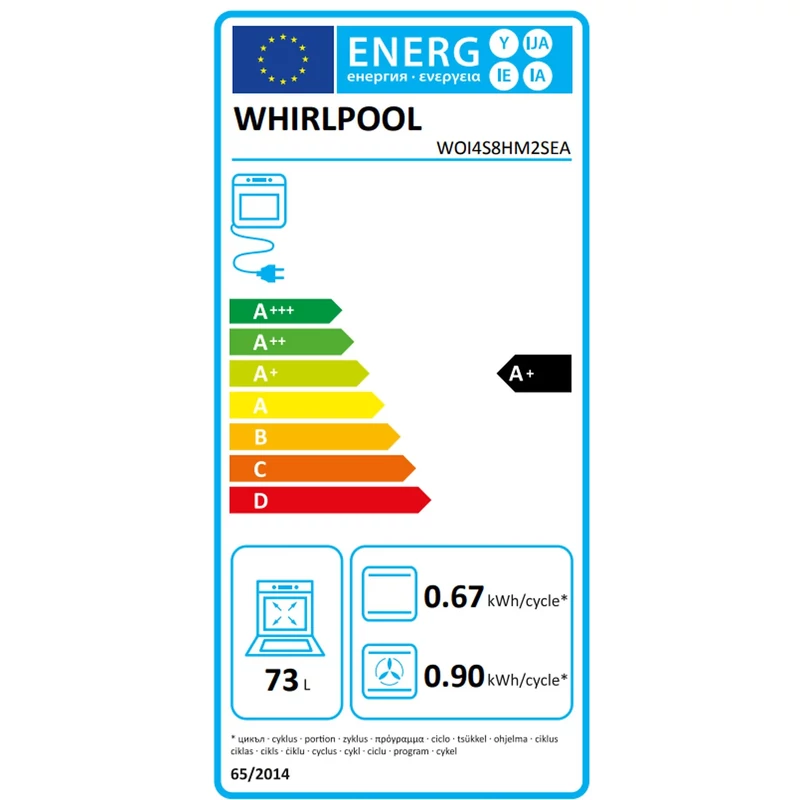 Whirlpool WOI4S8HM2SEA Beépíthető sütő