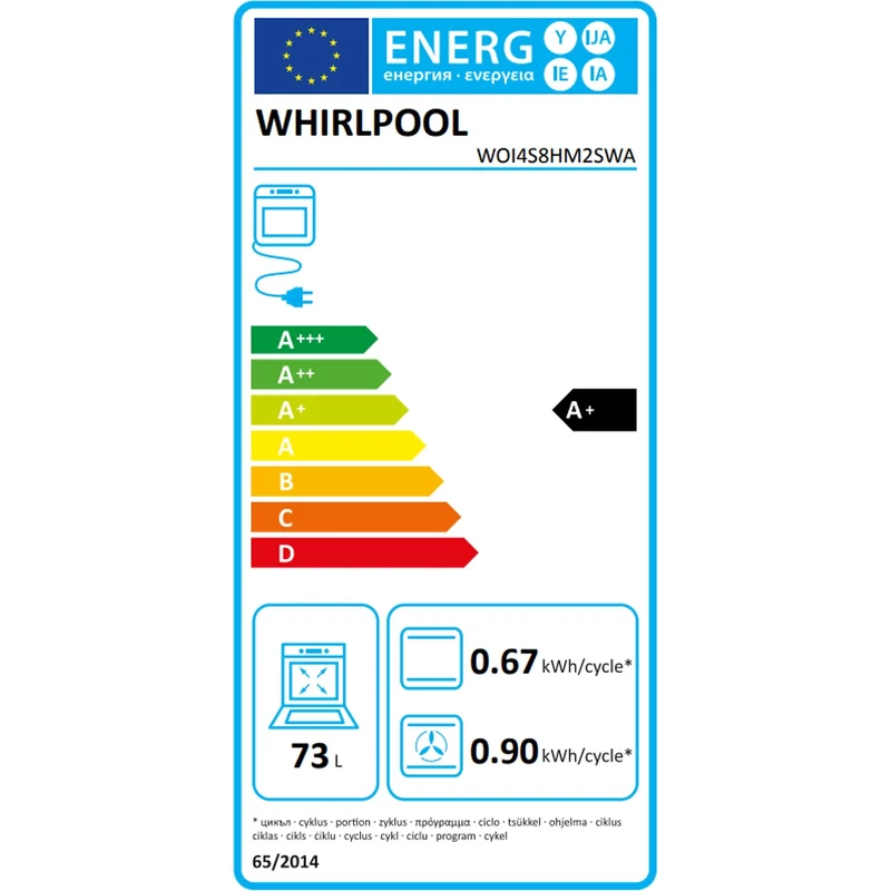 Whirlpool WOI4S8HM2SWA  Beépíthető sütő