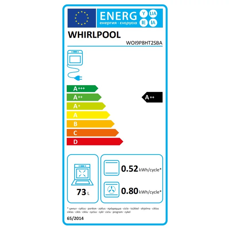 WHIRLPOOL WOI9P8HT2SBA BEÉPÍTHETŐ GŐZSÜTŐ