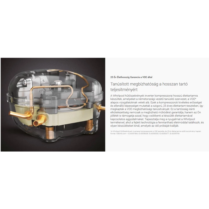 Whirlpool WHK 26363 XBR5E szabadonálló hűtő dark inox