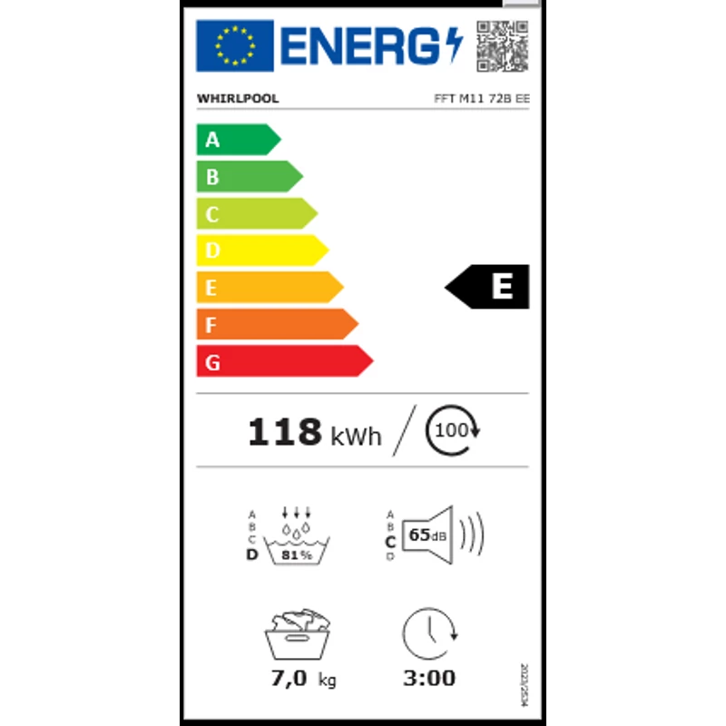 Whirlpool FFT M11 72B EE Hőszivattyús szárítógép