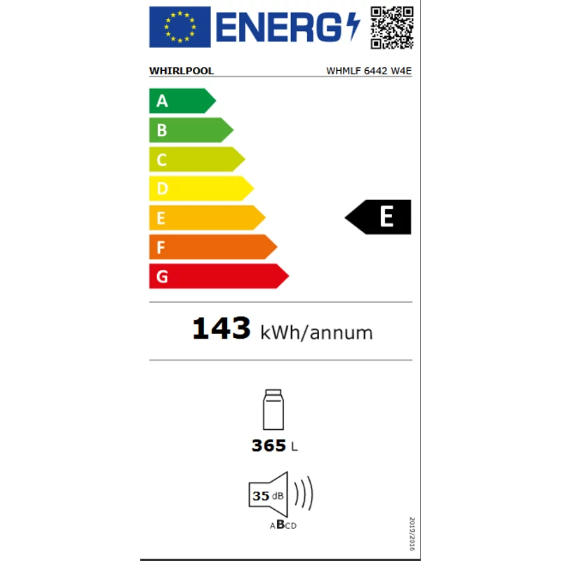 WHIRLPOOL WHMLF 6442 W4E Szabadonálló hűtőszekrény