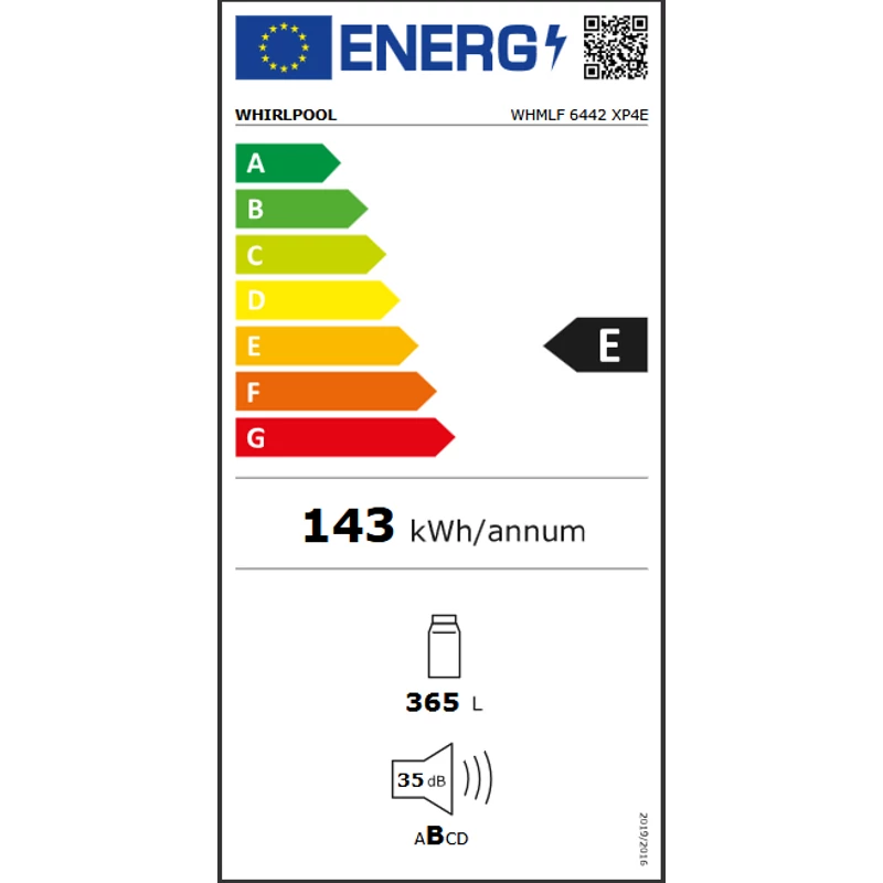 WHIRLPOOL WHMLF 6442 XP4E Szabadonálló hűtőszekrény