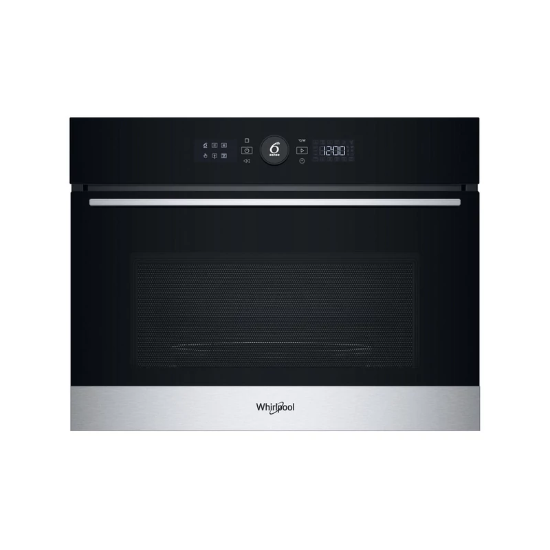 Whirlpool WMW57DHMX beépíthető Kombi mikrohullámú sütő fekete/acél 45cm