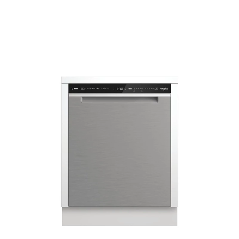 Whirlpool W7U HS61X  pult alá építhető mosogatógép Inox előlappal