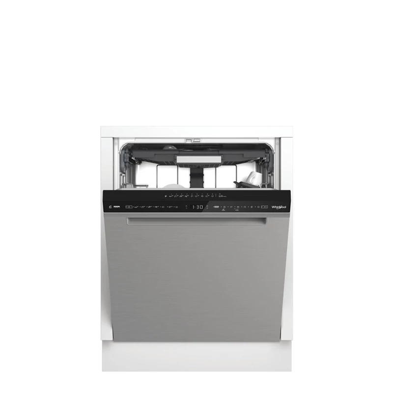 Whirlpool W7U HS61X  pult alá építhető mosogatógép Inox előlappal