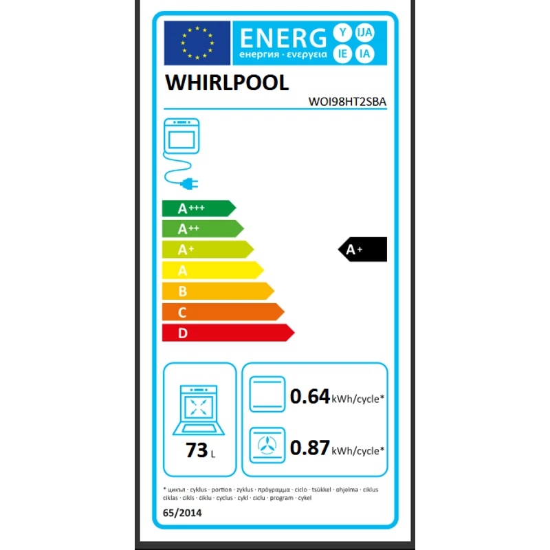 WHIRLPOOL BEÉPÍTHETŐ SÜTŐ WOI98HT2SBA
