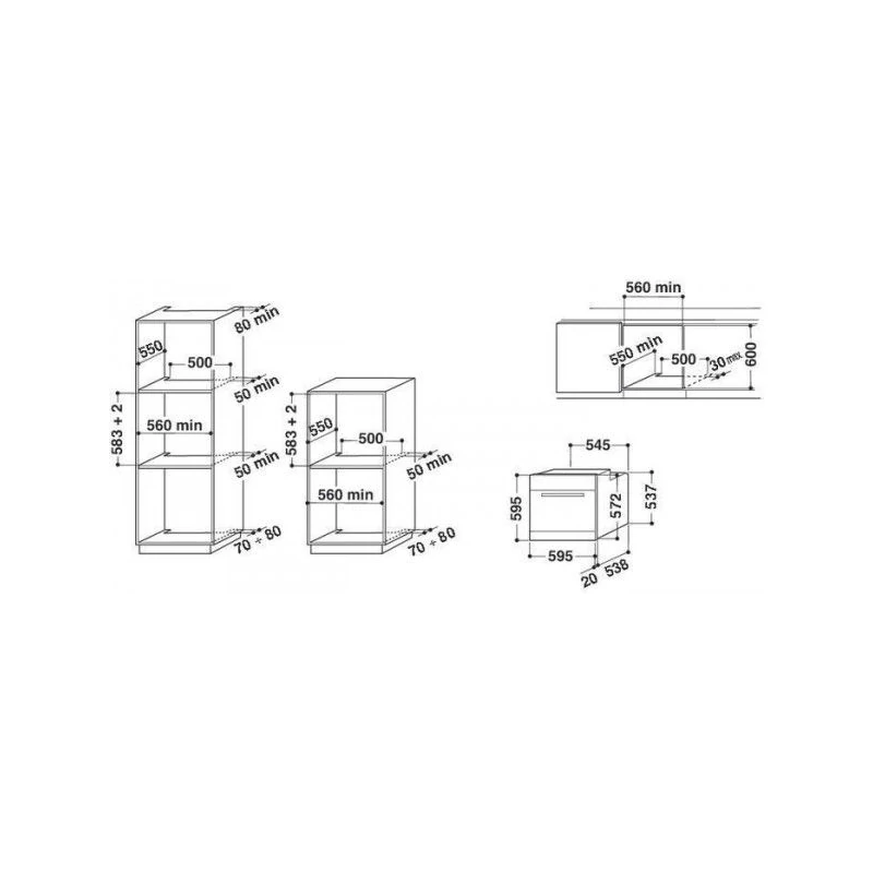 Whirlpool AKP742IX Beépíthető sütő