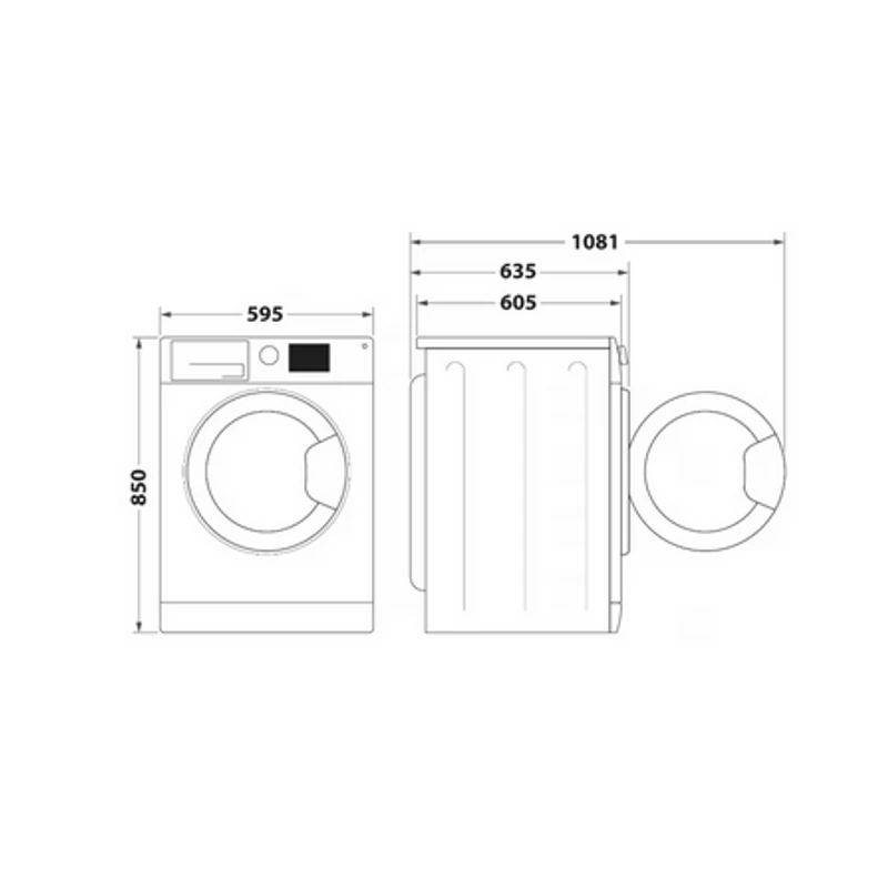 Whirlpool AWG 1114 SD félprofesszionális mosógép ezüst 11kg kapacitás