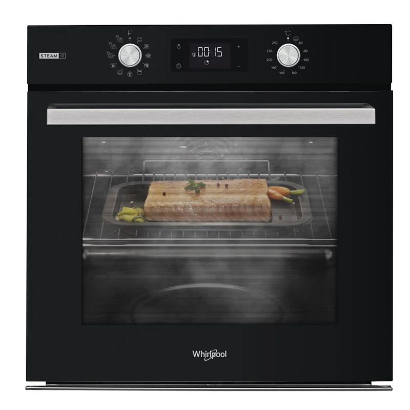 WHIRLPOOL BEÉPÍTHETŐ SÜTŐ OAS KP8V1SW BLG Gőz sütési funkcióval